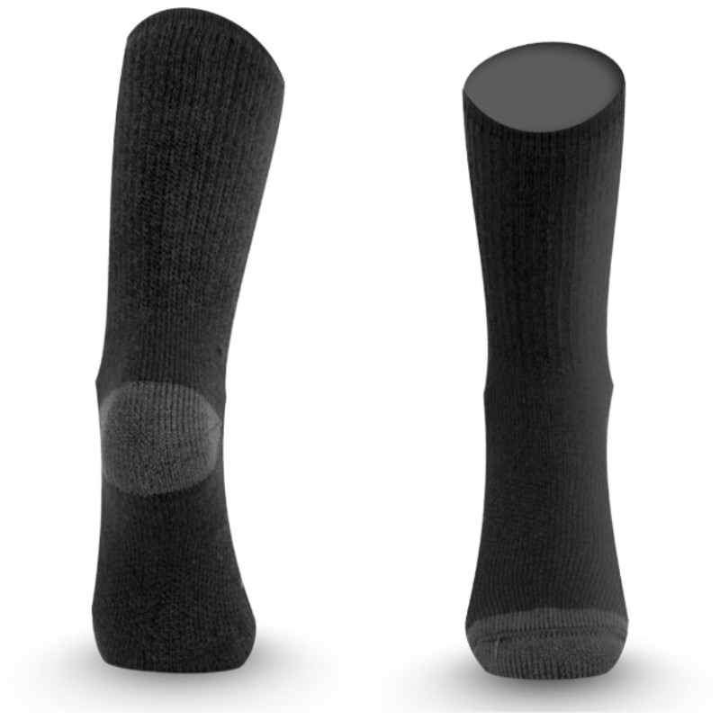 SCK MERINO SKI LASTING vlněné ponožky s ionty stříbra, černá
