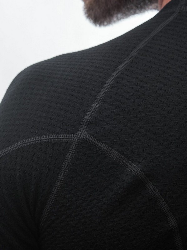 MERINO SENSOR DF ADVENTURE - pánské tričko, dlouhý rukáv, černá
