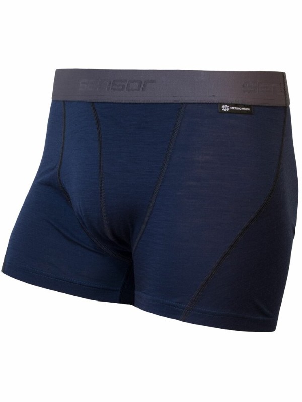 MERINO SENSOR ACTIVE - pánské trenky, deep blue