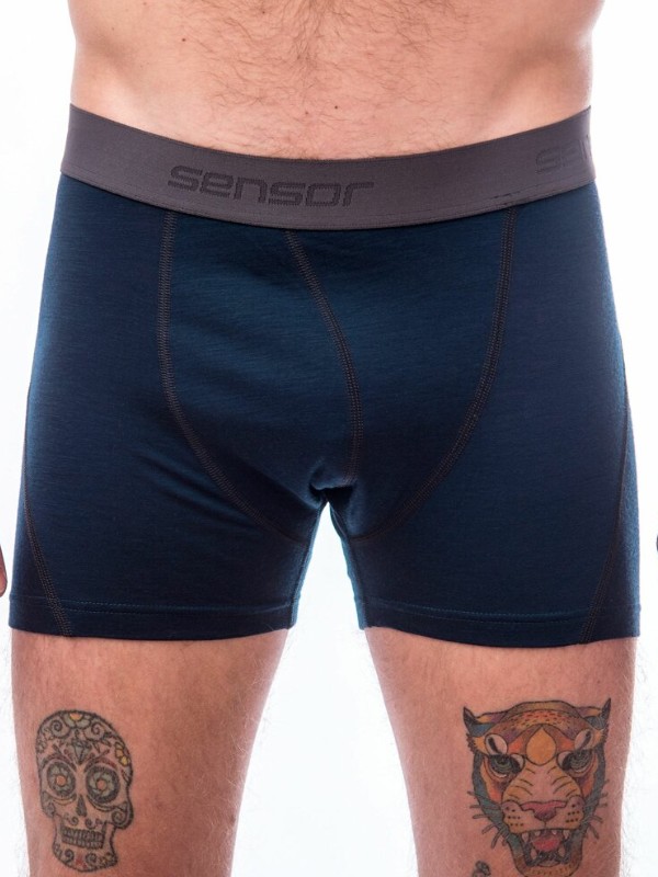 MERINO SENSOR ACTIVE - pánské trenky, deep blue