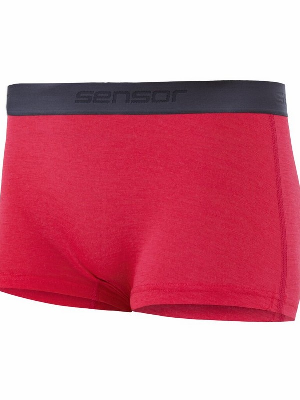 MERINO SENSOR ACTIVE - dámské kalhotky s nohavičkou, magenta