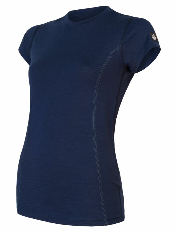 MERINO SENSOR ACTIVE - dámské tričko, krátký rukáv, deep blue