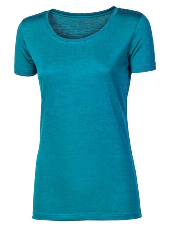 ORIGINAL WOMEN MERINO dámské merino tričko s krátkhým rukávem, zelený melír