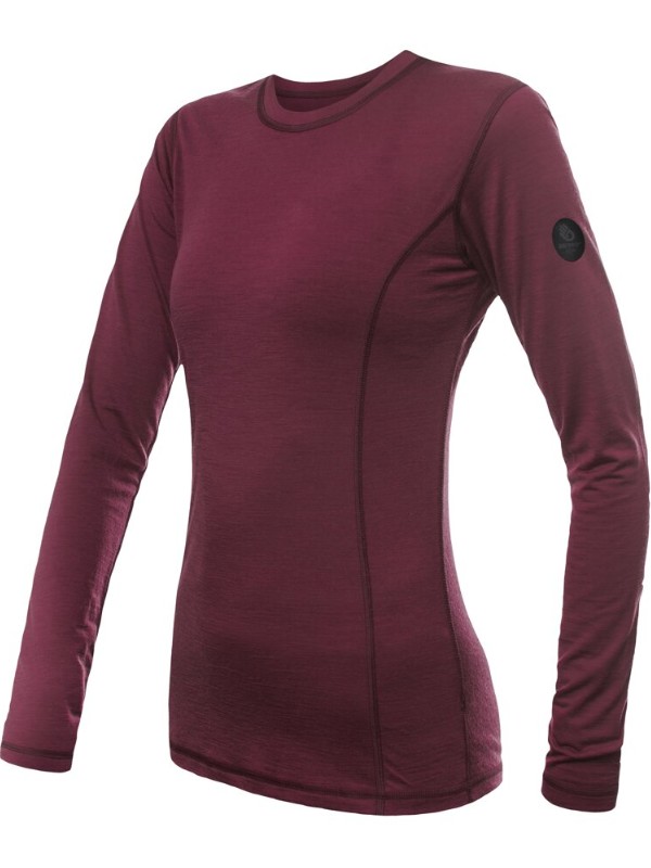 MERINO AIR NEW SENSOR - dámské tričko s dlouhým rukávem, port red