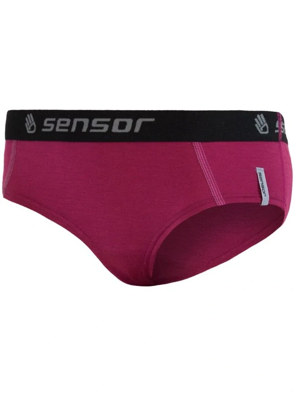 MERINO SENSOR ACTIVE - dámské kalhotky, lilla