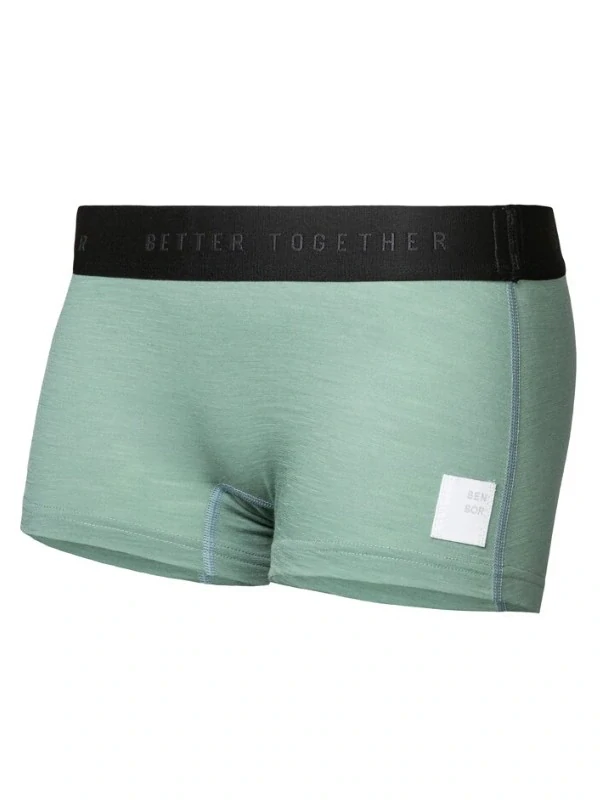 MERINO SENSORCORDULA - dámské kalhotky s nohavičkou, basil green