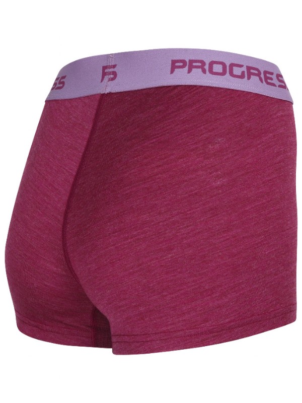 SANNY MERINO dámské merino boxerky, vínový melír