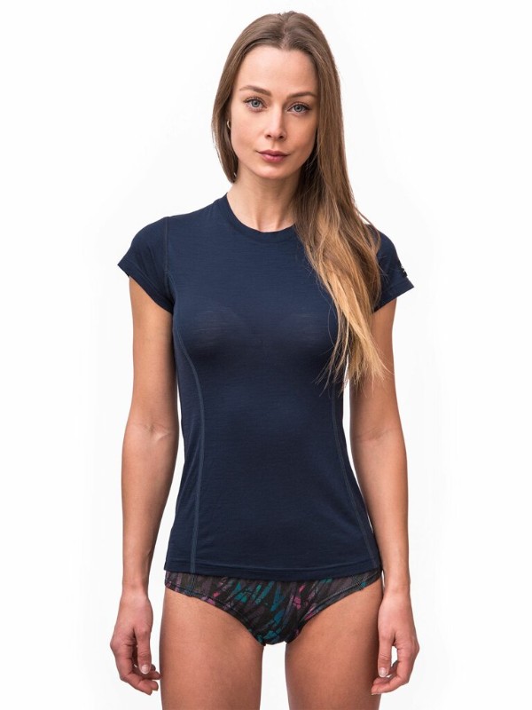 MERINO SENSOR ACTIVE - dámské tričko, krátký rukáv, deep blue