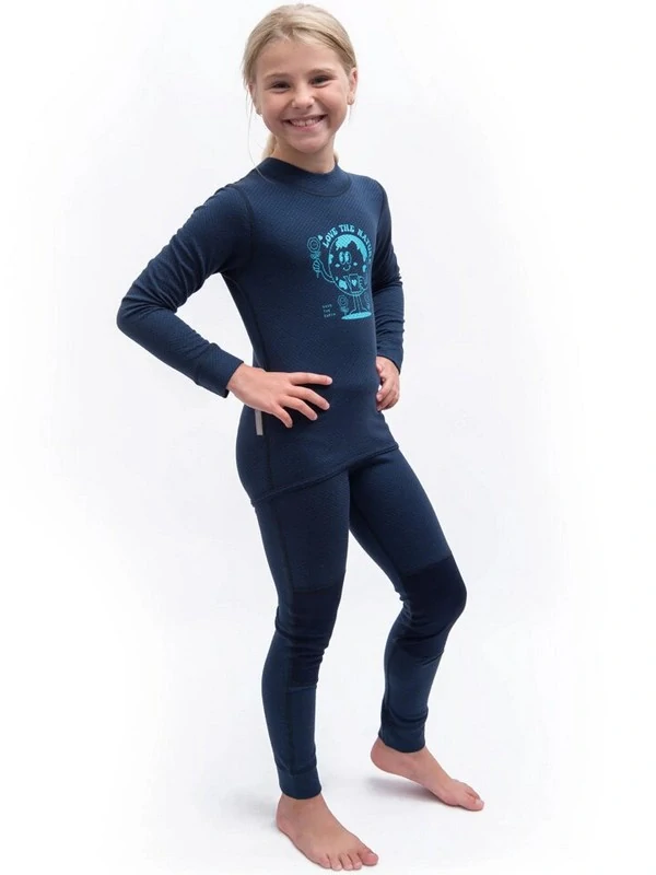 MERINO DF PLANET SENSOR dětské tričko s dlouhým rukávem, deep blue