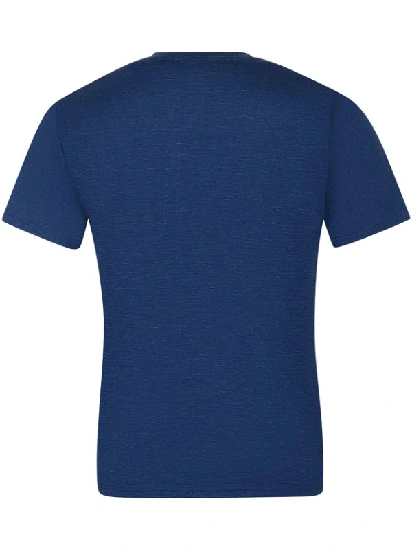 ORIGINAL MAN pánské merino tričko s krátkým rukávem, tmavě modrá