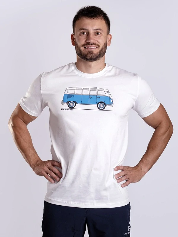 BARBAR "BULLI" tričko z bambusových vláken s krátkým rukávem, bílá