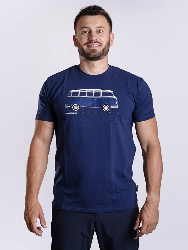 BARBAR "BULLI" tričko z bambusových vláken s krátkým rukávem, tmavě modrá