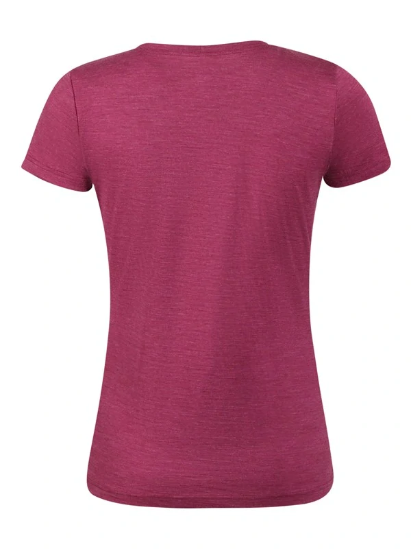 ORIGINAL WOMEN MERINO dámské merino tričko s krátkhým rukávem, ostružinová