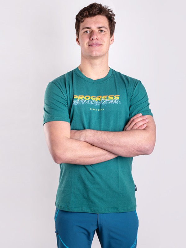 BARBAR SUNSET tričko z bambusových vláken s krátkým rukávem, khaki