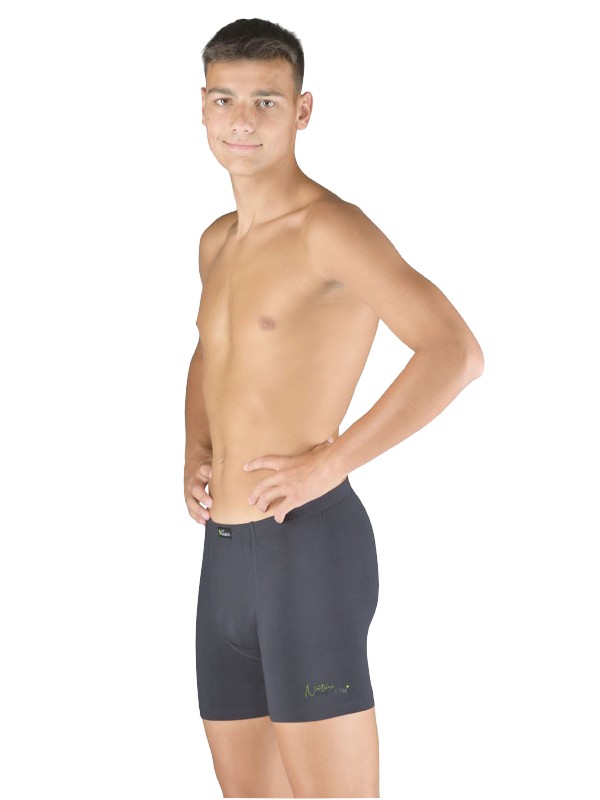 KILIAN pánské bambusové boxerky s delší nohavičkou, tmavě šedá