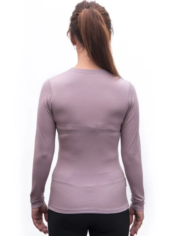 MERINO SENSOR DF - dámské tričko, dlouhý rukáv, mystic violet