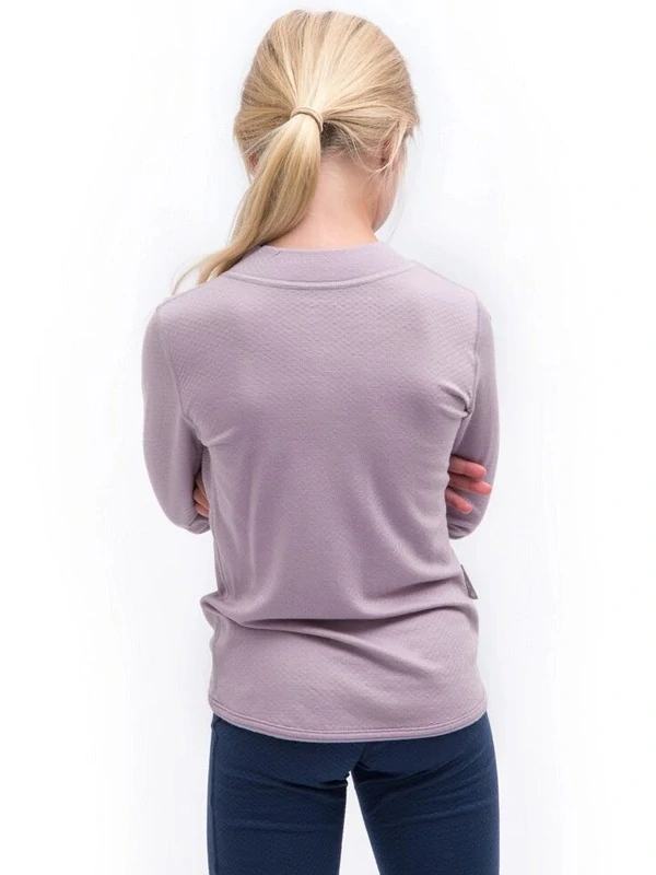 MERINO DF LOGO UP SENSOR juniorské tričko s dlouhým rukávem, mystic violet