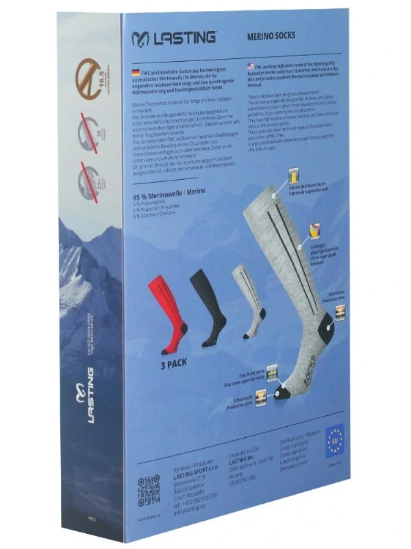 SPW MERINO LASTING lyžařská podkolenka, hnědá