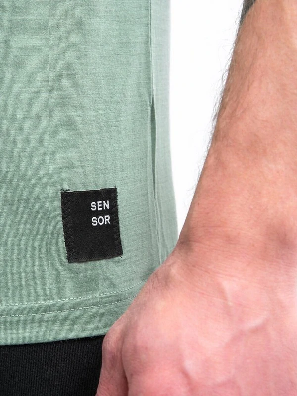 MERINO SENSOR CORDURA - pánské triko, krátký rukáv, basil green