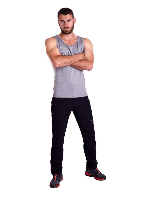 MANAGER tílko z bambusových vláken, šedý melír