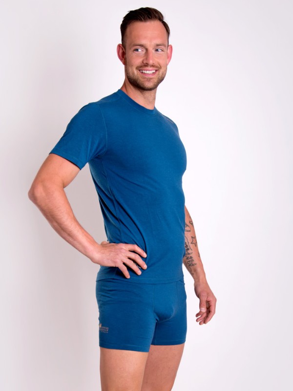 RICCARDO pánské funkční boxerky ze špičkové viskózy Cocarber®, petrol