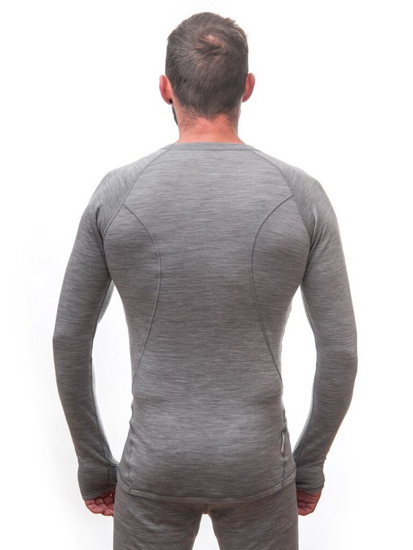 MERINO SENSOR BOLD M1 - pánské tričko s dlouhým rukávem, cool gray