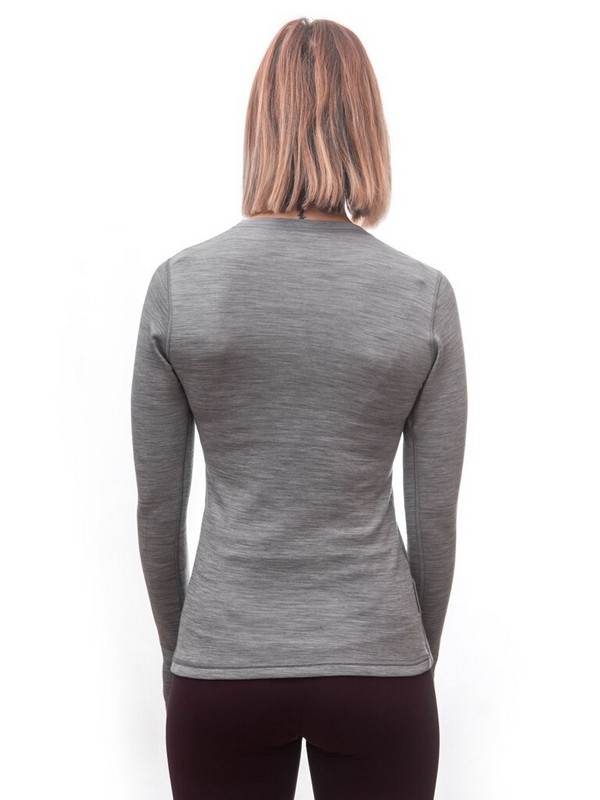 MERINO SENSOR BOLD W1 - dámské tričko s dlouhým rukávem, cool gray