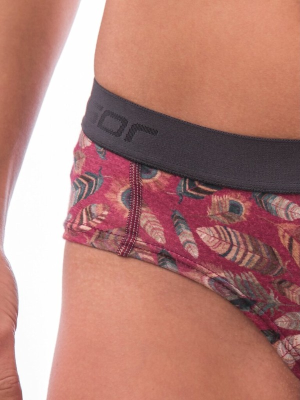 MERINO IMPRESS SENSOR - dámské kalhotky, LILLA/FEATHER