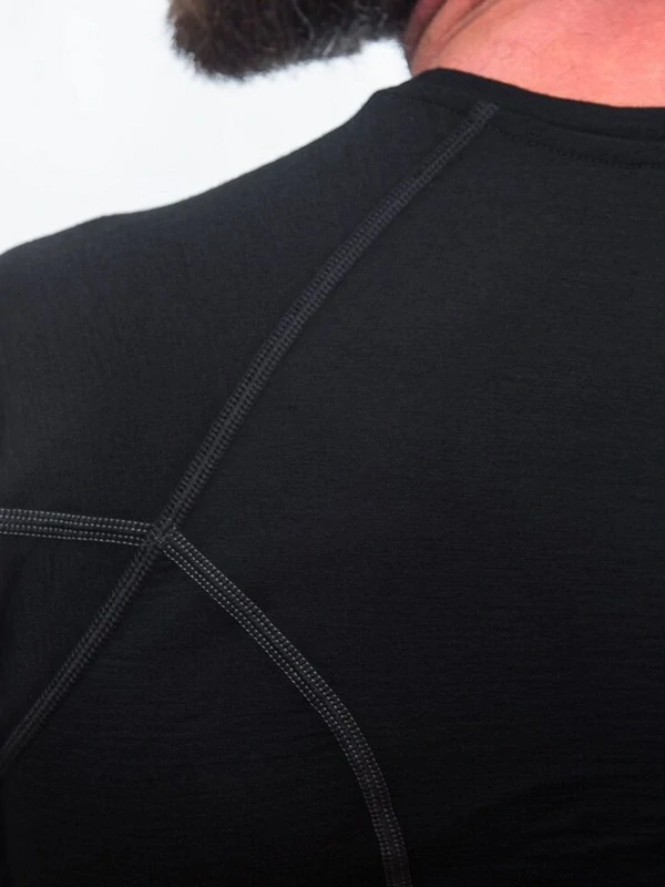 MERINO ACTIVE SENSOR - pánské triko, krátký rukáv, černá