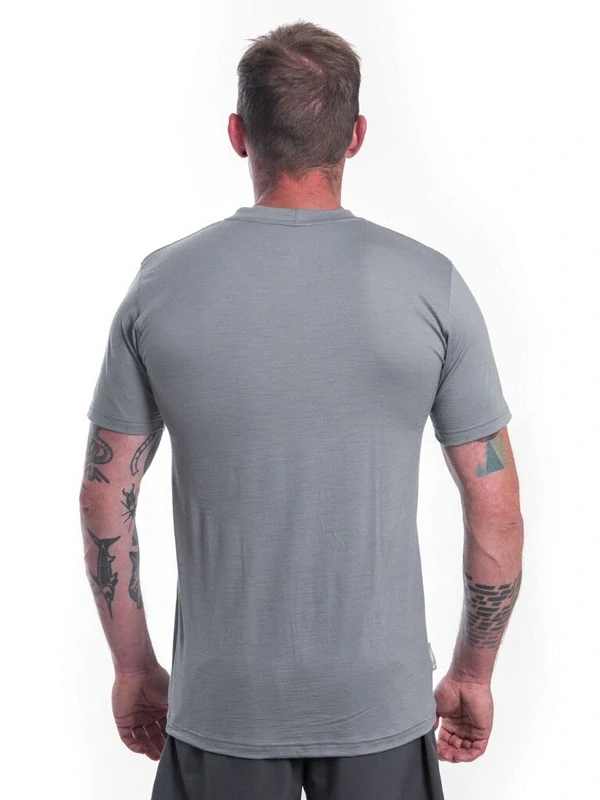 MERINO SENSOR ACTIVE VAN LIFE - pánské triko, krátký rukáv, šedá