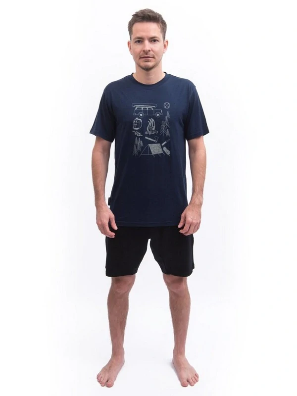 MERINO SENSOR ACTIVE OUTSIDE - pánské triko, krátký rukáv, deeep blue