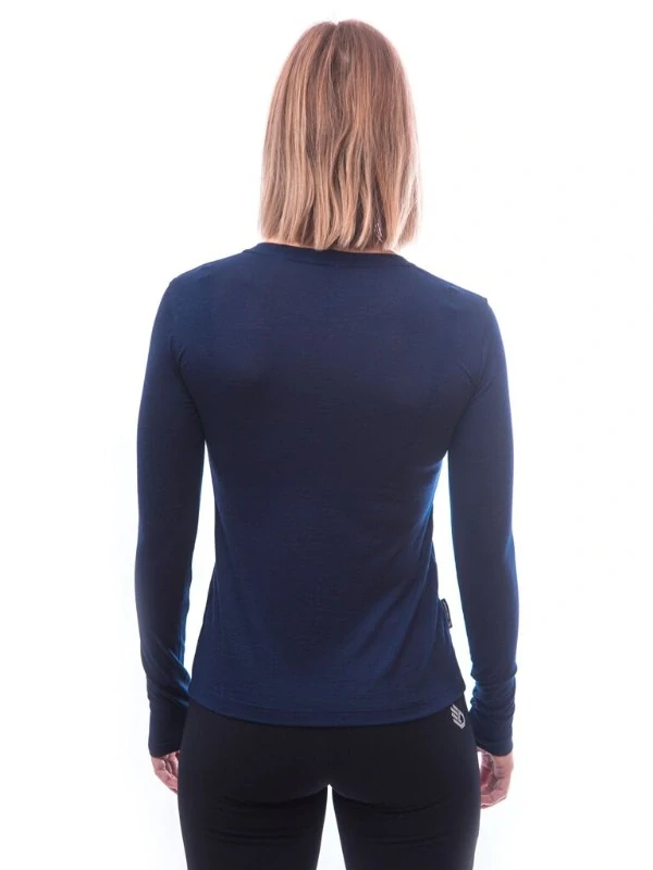 MERINO SENSOR ACTIVE FOX - dámské tričko, dlouhý rukáv, deep blue