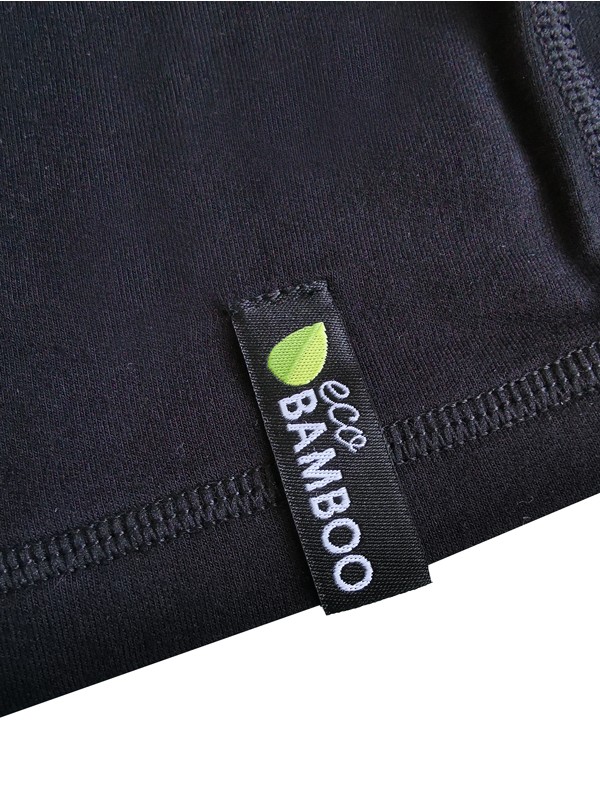 KAPSPORTY mikina s kapucí z bambusového vlákna, černá