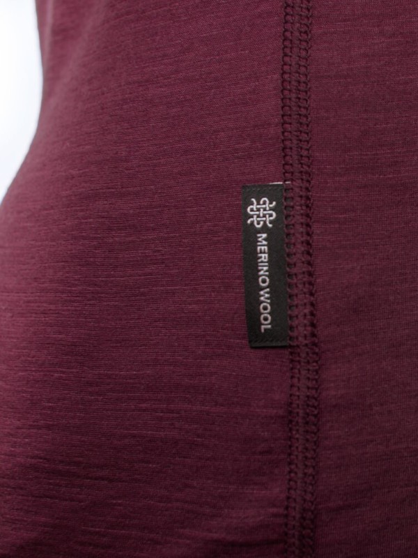 MERINO AIR NEW SENSOR - dámské tričko s krátkým rukávem, port red