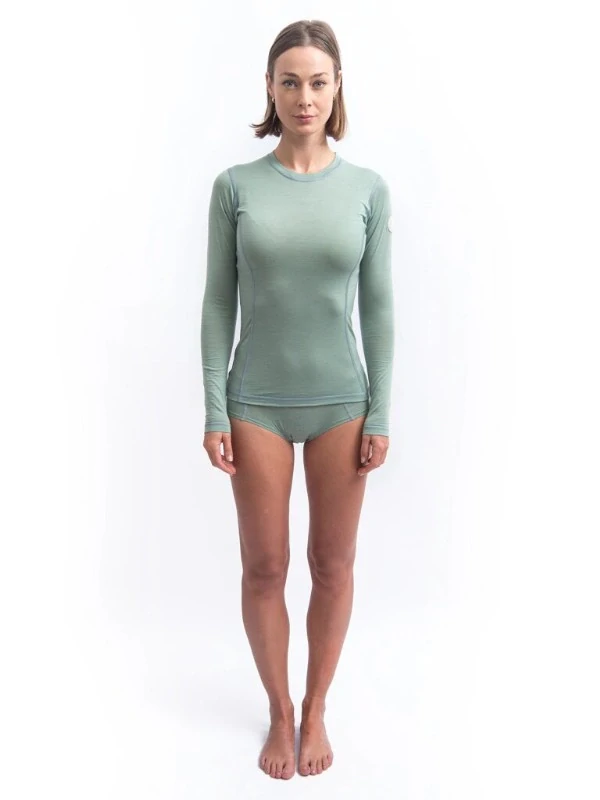 MERINO AIR NEW SENSOR - dámské tričko s dlouhým rukávem, basil green