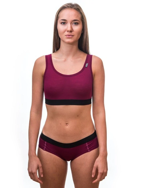 MERINO SENSOR ACTIVE - dámské kalhotky, lilla