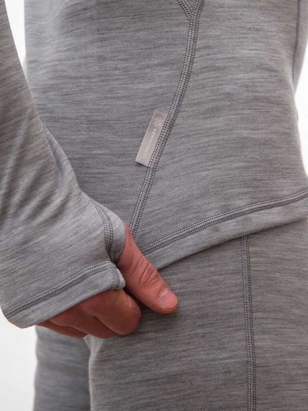 MERINO SENSOR BOLD M2 - pánské tričko s dlouhým rukávem, roll-neck, cool/gray