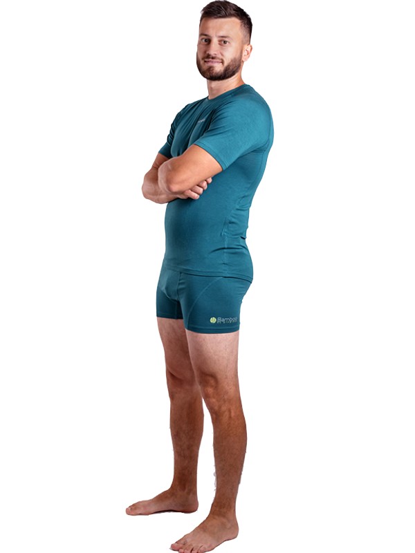 DUSTY pánské bambusové boxerky s delší nohavičkou, zelená