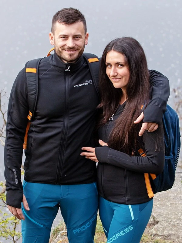 NORA dámská merino mikina, celozip, černá