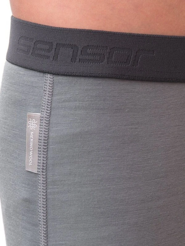 MERINO ACTIVE SENSOR dětský set trička s dlouhým rukávem a spodků, šedá