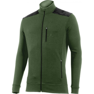 MERINO LASTING HUBERT pánská mikina, tmavě zelená