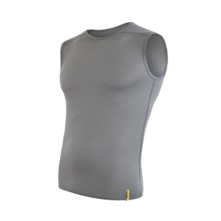 MERINO SENSOR ACTIVE - pánské triko bez rukávů, šedá
