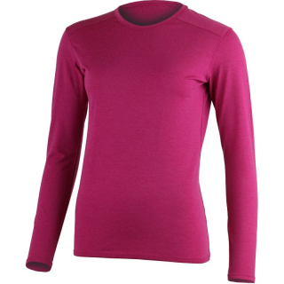 MERINO LASTING LADA dámské merino tričko s dlouhým rukávem, růžová