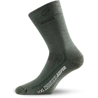WXL MERINO TREKKING LASTING vlněné ponožky s ionty stříbra, zelená
