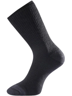 HTV MERINO TREKKING LASTING vlněné ponožky s ionty stříbra, černá