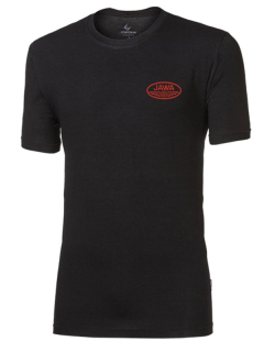 JAWA FAN pánské tričko z bambusových vláken s krátkým rukávem, černá