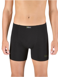 KILIAN pánské bambusové boxerky s delší nohavičkou, černá