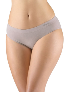 ISABELLE dámské bezešvé bambusové klasické kalhotky, širší bok, šedohnědá