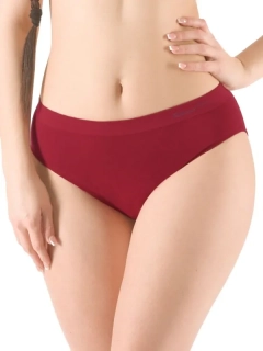 ADELE dámské bezešvé bambusové klasické kalhotky, brandy