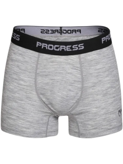 WARRIOR MERINO pánské merino boxerky, šedý melír